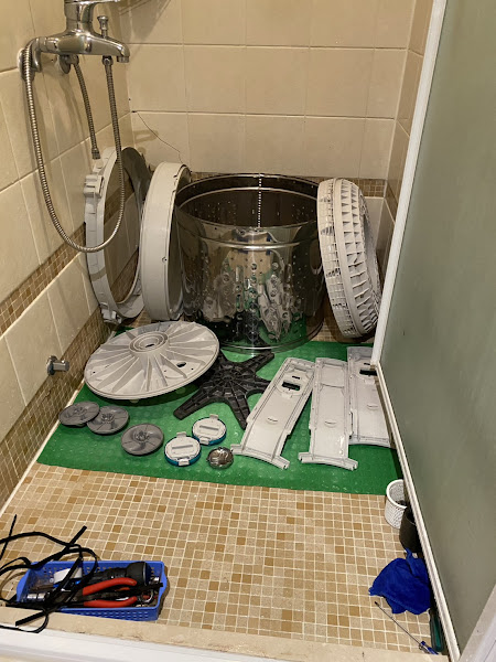 洗衣機完整拆解清洗